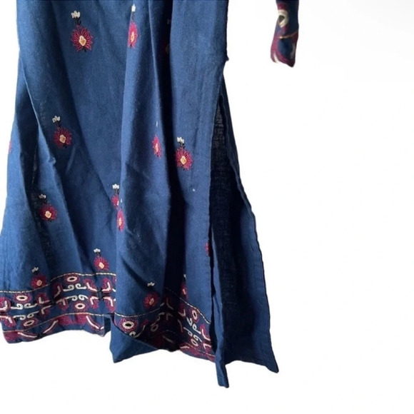 CHINYERE Indian Pakistani Embroidered Cotton Formal Kurta Dress Size S - Picture 9 of 9